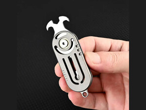 چاقو آنباکسینگ چندمنظوره تیتانیومی Multifunctional titanium alloy unboxing knife sharp