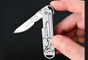 قیمت چاقو آنباکسینگ فلزی تاشوی قابل آویز از دسته کلید