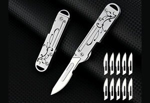 قیمت چاقو آنباکسینگ فلزی تاشوی قابل آویز از دسته کلید