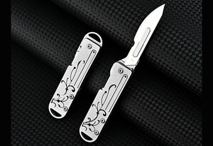 فروش چاقو آنباکسینگ فلزی تاشوی قابل آویز از دسته کلید