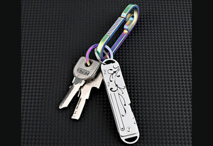 کیفیت چاقو آنباکسینگ فلزی تاشوی قابل آویز از دسته کلید