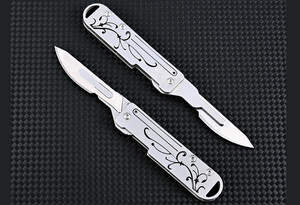 فروش چاقو آنباکسینگ فلزی تاشوی قابل آویز از دسته کلید