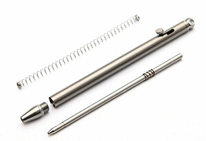 خرید خودکار تیتانیومی قابل اتصال به جاکلیدی Creative pure titanium mini bolt pen EDC portable