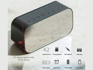 فروش اسپیکر بلوتوث و ساعت زنگ دار Havit Bluetooth Speaker & Alarm Clock MX701