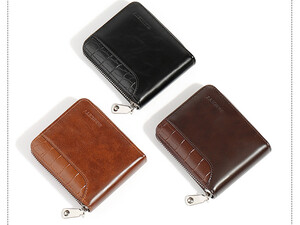 قیمت کیف پول مردانه کوتاه زیپ دار تائومیک میک TAOMICMIC S3123 men's PU short business zipper wallet