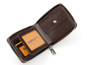بهترین کیف پول مردانه کوتاه زیپ دار تائومیک میک TAOMICMIC S3123 men's PU short business zipper wallet