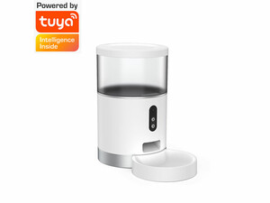 خرید تغذیه کننده خودکار حیوانات خانگیAutomatic & Remote Feeding 2-way Voice Intercom & Real-time Video TUTA Smart 4L Pet Feeder Monitor Camera