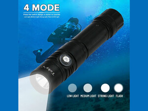 چراغ قوه غواصی توبیز Toby's Super Bright Scuba Driving Torch 1600lm 100m