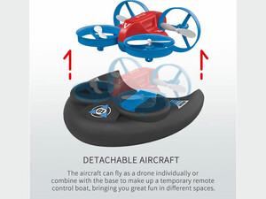 پهپاد RC ضد آب 3 در 1 دریا و هوا و خشکی 360 درجه  3in 1 Sea Land and Air 360° Rolling Waterproof RC Drone,AIROKA Four Axis Aircraft High Speed Drift Cars RC Foam Boat Toys