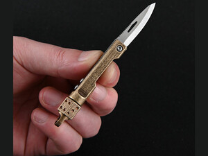 قیمت چاقوی آنباکسینگ برنجی قابل آویز از دسته کلید folding knife portable unboxing express