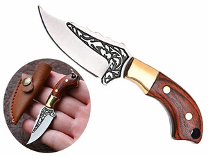 چاقوی جعبه گشا برنجی دارای کاور قابل آویز از دسته کلید Brass smallknife sharp self-defense unboxing
