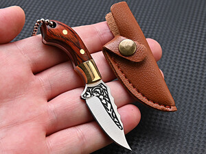 قیمت چاقو آنباکسینگ برنجی دارای کاور قابل آویز از دسته کلید Brass smallknife sharp self-defense unboxing