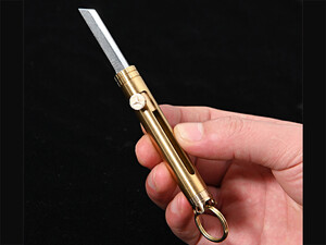 فروش  چاقو آنباکسینگ برنجی قابل آویز از دسته کلید