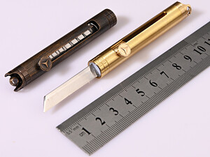 فروش چاقو آنباکسینگ برنجی قابل آویز از دسته کلید