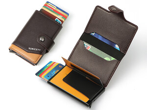 جاکاراتی مردانه SUNICETY S3008 PU card holder RFID credit card holder