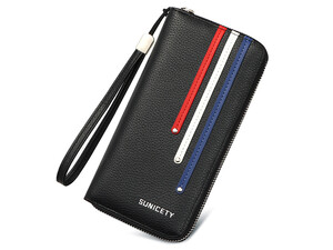 کیف پول بلند زیپی مردانه SUNICETY S3031 long wallet multi-card slot mobile phone bag