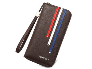 قیمت کیف پول بلند زیپی مردانه SUNICETY S3031 long wallet multi-card slot mobile phone bag
