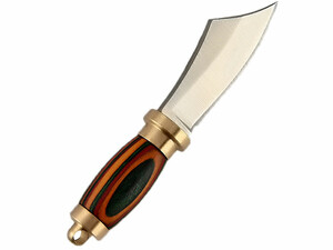 خرید چاقو جیبی قابل آویز از دسته کلید با کیف چرمی mini knife sharp small machete off knife portable