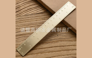 مینی خط کش برنجی 18 سانتی متری 18cm brass ruler creative