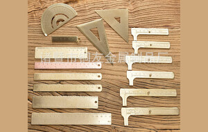خط کش برنجی 18 سانتی متری 18cm brass ruler creative