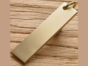 خرید خط کش مسی کوچک 6 سانتی متری دانشجویی دارای حلقه آویز 6cm small copper ruler 3mm thickened brass metal ruler student stationery