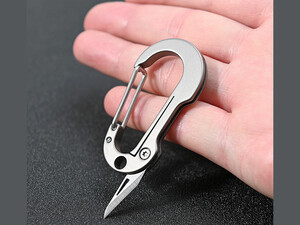 چاقوی آنباکسینگ قابل استفاده به عنوان جاکلیدی express knife men's waist hanging chain portable