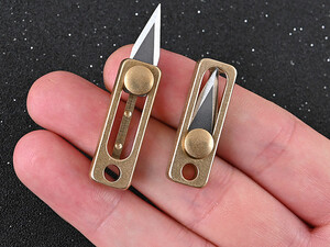 خرید چاقو جیبی آنباکسینگ دارای حلقه آویز جاکلیدی pendant unpack express unboxing knife portable