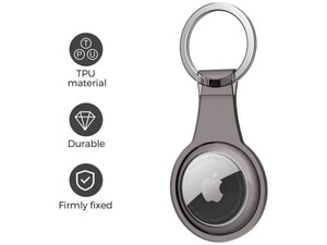 ایر تگ اپل آها استایل AhaStyle WG35 TPU Protective Case Metal Buckle Key Ring For AirTag