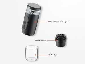 دستگاه اسپرسو ساز شارژی قابل حمل Mini Electric Espresso Maker CF-1801BGC