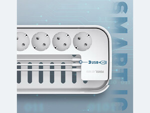 قیمت چند راهی  برق و شارژر 5 سوکت 3 پورت الدینیو LDNIO SE5334 Power Strip 5 EU 3 USB
