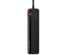 خرید چند راهی برق و شارژر 7 سوکت 4 پورت الدینیو LDNIO SU8440 US Power Strip 8US Outlets