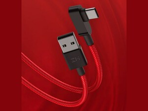 کابل شارژ و انتقال داده تایپ سی زد ام آی ZMI AL755 Gaming Elbow Data Cable Type-C to USB-A