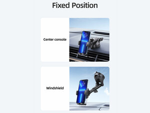 هولدر موبایل داخل خودرو یوسامز USAMS Car Centre Retractable Transparent Holder US-ZJ072