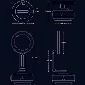 پایه نگهدارنده مگ سیف گوشی‌ موبایل  بونروی با مکش برقی