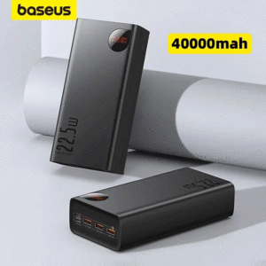 پاوربانک فست شارژ تایپ سی و یو اس بی 22.5 وات 40000 بیسوس