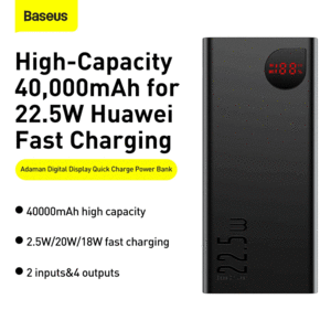 خرید شارژر همراه فست شارژ تایپ سی و یو اس بی 22.5 وات 40000 بیسوس