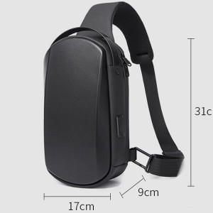 کوله تک بند ضد آب یو اس بی دار بنج BANGE BG-7256 Men Chest Bag Waterproof