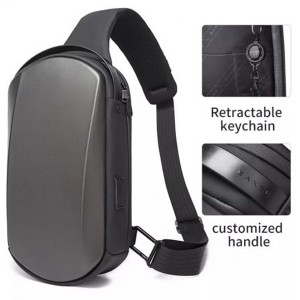 کوله تک بند ضد آب یو اس بی دار بنج BANGE BG-7256 Men Chest Bag Waterproof