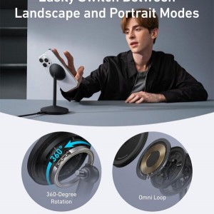 شارژر بی سیم انکر Anker MagGo Wireless Charging Station 15W Qi2 مدل A25X1