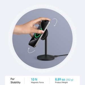 شارژر بی سیم انکر Anker MagGo Wireless Charging Station 15W Qi2 مدل A25X1