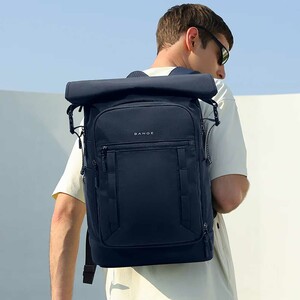 خرید کوله پشتی سورمه‌ای لپ تاپ 15.6 اینچ با ظرفیت بزرگ 25 لیتر بنج