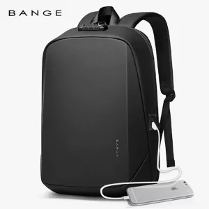 کوله لپ تاپ 15.6 اینچ ضد آب دارای درگاه یو اس بی و تایپ سی بنج BANGE BG-7251 Mens Laptop Bag Large Capacity Waterproof