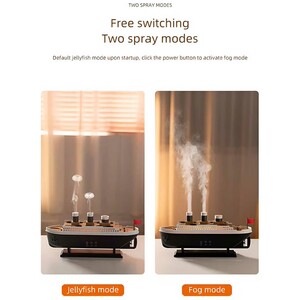 دستگاه بخور سرد و خوشبوکننده هوای طرح کشتی تایتانیک با ریموت کنترل