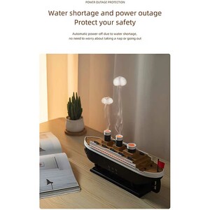 دستگاه بخور سرد و خوشبوکننده هوای طرح کشتی تایتانیک با ریموت کنترل