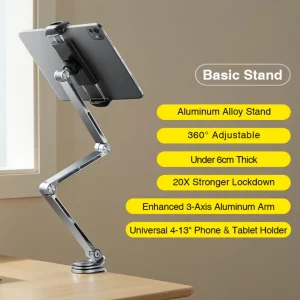 هولدر گوشی موبایل و تبلت قابل اتصال به لبه میز و تخت آرتاکو  T01