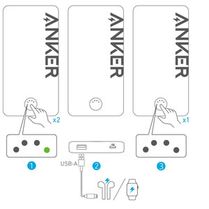 پاوربانک 12 وات انکر مدل A1334 ظرفیت 10000 میلی آمپر ساعت