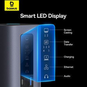 فروش داک استیشن 10 در 1 با دو نمایشگر بیسوس