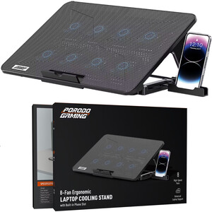 کول پد و استند لپ تاپ پورودو Porodo اصل مدل PDXF5CPBK