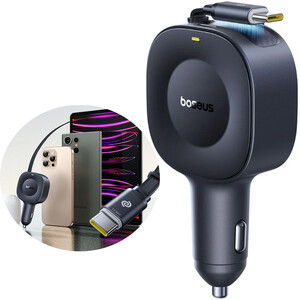 شارژر فندکی فست شارژ  بیسوس Baseus مدل C0206400 توان 30 وات با کابل