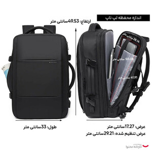 کوله پشتی لپ تاپ اورجینال بنج مدل دوحالته BG 1908D 45L مناسب برای لپ تاپ 16 تا 17 اینچی قابل استفاده در سفر ،کار و طبیعت گردی